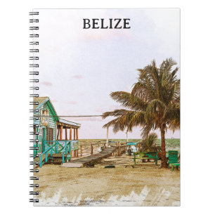 Belise Caribbean Beach Scenery Notebook