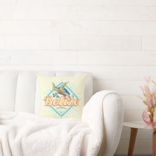 Belise Caribbean Retro Turtle Vintage Souvenir Cushion