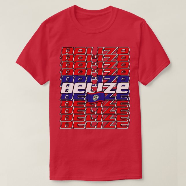 Belise Cascade text 3 T-Shirt (Design Front)
