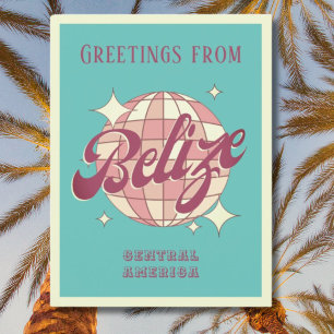 Belise Central America vacation Retro Postcard
