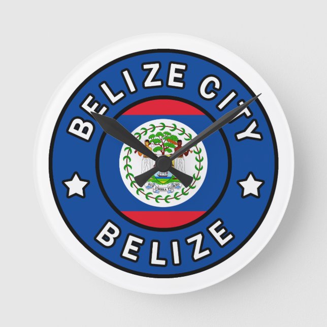 Belise City Belise Round Clock (Front)