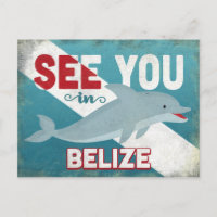 Belise Dolphin - Retro Vintage Travel