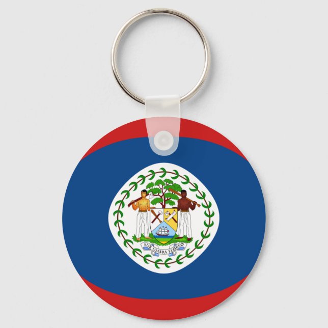 Belise Fisheye Flag Keychain (Front)