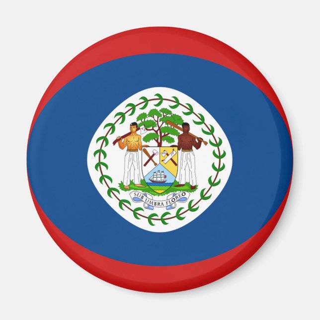 Belise Fisheye Flag Magnet (Front)