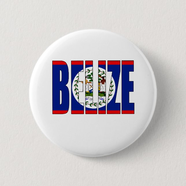 Belise Flag 6 Cm Round Badge (Front)