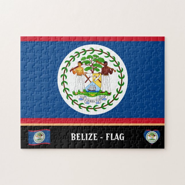 Belise Flag & Belise country / Belise Jigsaw Puzzle (Horizontal)