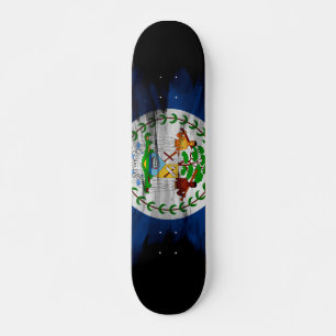 Belise flag brush stroke, national flag skateboard