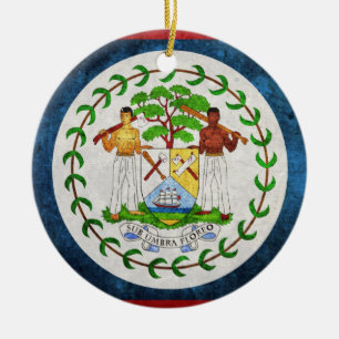 Belise Flag Ceramic Tree Decoration