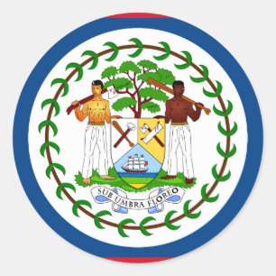 Belise Flag Classic Round Sticker