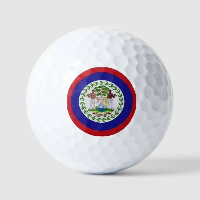 Belise Flag Coat of Arms Golf Balls (Front)