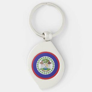 Belise Flag Coat of Arms Key Ring
