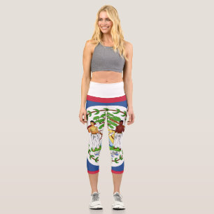 Belise Flag Emblem Capri Leggings