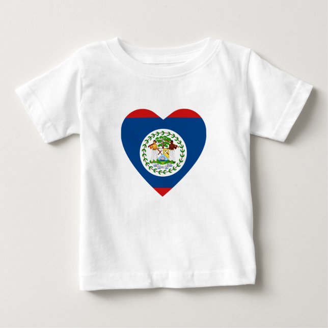 Belise Flag Heart T-Shirt (Front)