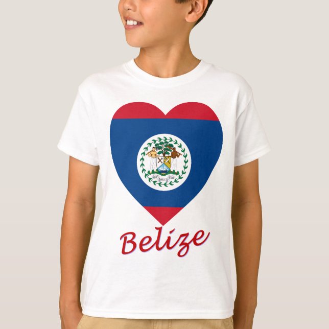 Belise Flag Heart T-Shirt (Front)