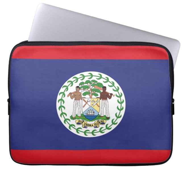 Belise Flag Laptop Sleeve (Front)