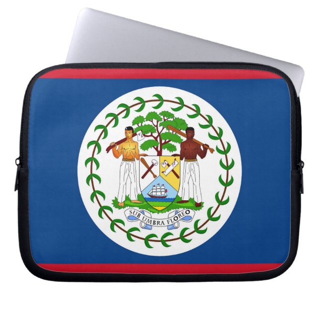 Belise Flag Laptop Sleeve (Front)