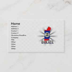 Belise Flag Map 2.0 Business Card