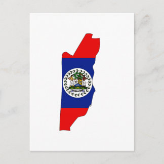 Belise flag map postcard