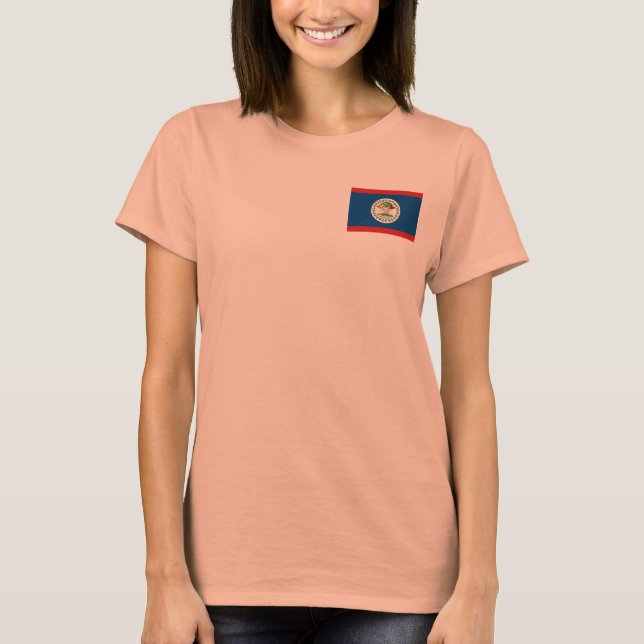 Belise Flag + Map T-Shirt (Front)