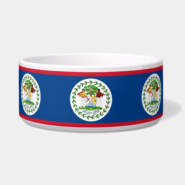 Belise Flag Pet Bowl (Front)