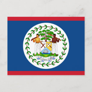 belise flag postcard