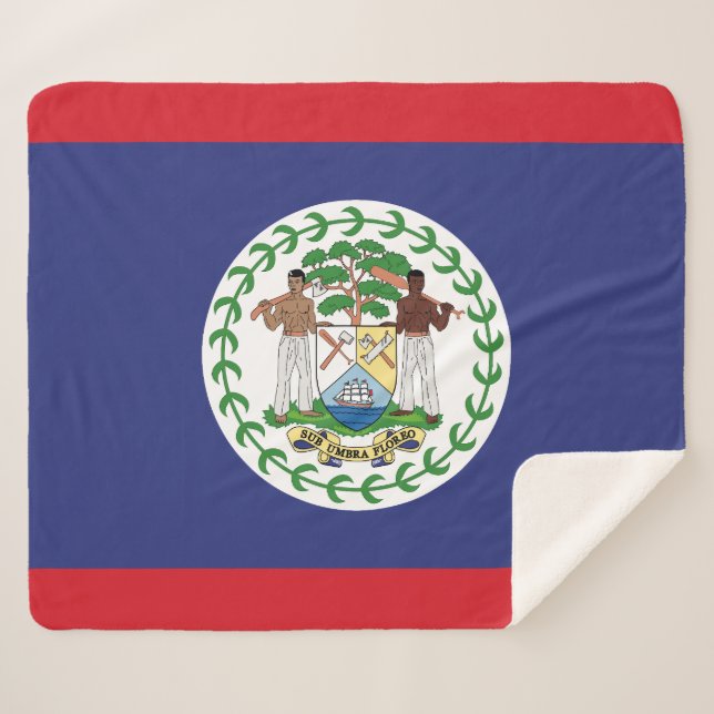 Belise Flag Sherpa Blanket (Front (Horizontal))