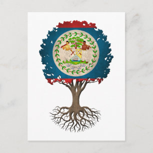 Belise Flag Tree of Life Customisable Postcard
