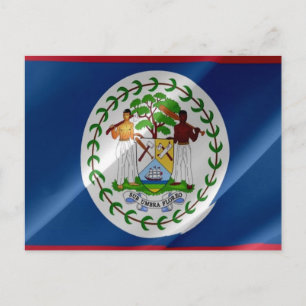 Belise - Flag Waving - Postcard