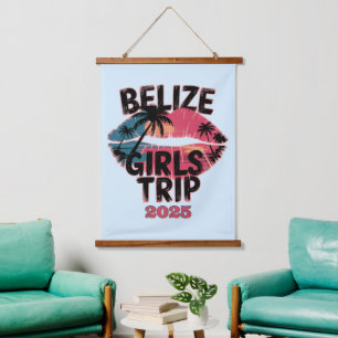 Belise Girls Trip Tropical Adventure Hanging Tapestry