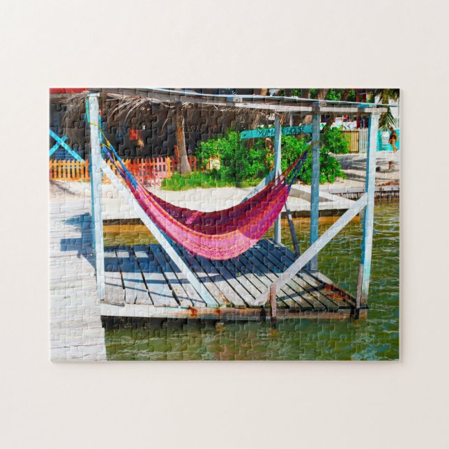 Belise Hammock on the Warf Jigsaw Puzzle (Horizontal)