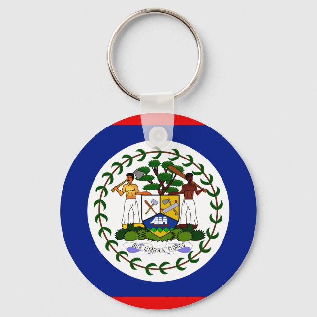 Belise High quality Flag Key Ring (Front)