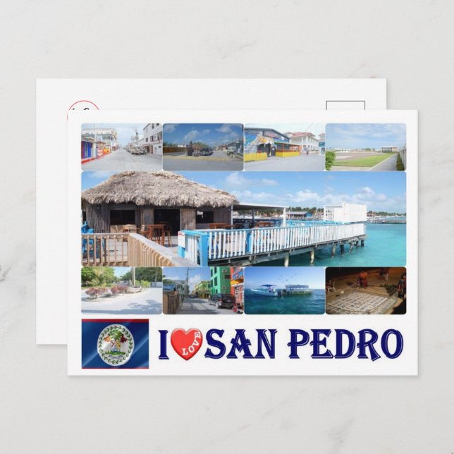 Belise - I Love San Pedro - Postcard (Front/Back)