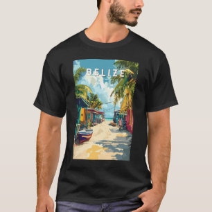 Belise Illustration Travel Art Vintage T-Shirt