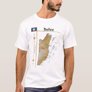 Belise Map + Flag + Title T-Shirt