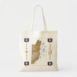 Belise Map + Flags Bag