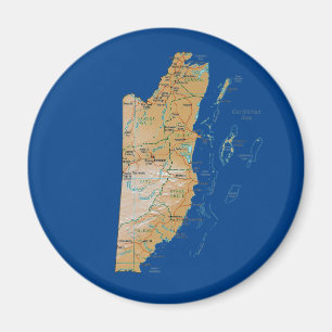 Belise Map Magnet