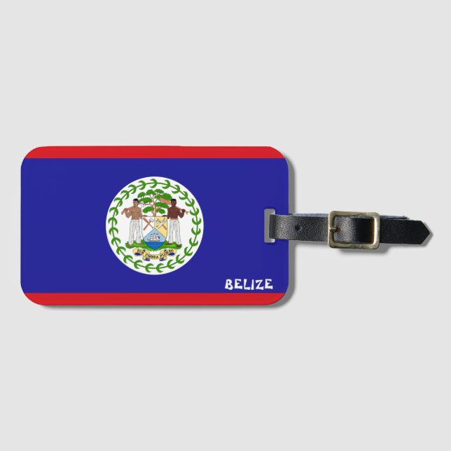 Belise National Flag Patriotic Luggage Tag (Front Horizontal)