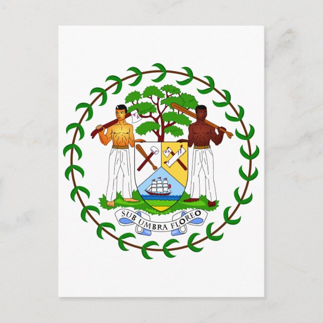 Belise Official Coat Of Arms Heraldry Symbol Postcard (Front)