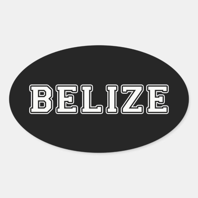 Belise Oval Sticker (Front)