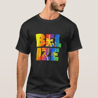 Belise  Rainbow Palm Trees Tropical Cruise T-Shirt