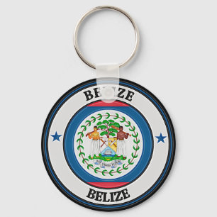 Belise Round Emblem Key Ring