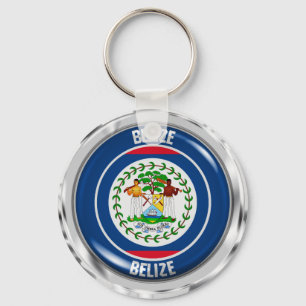Belise Round Emblem Key Ring