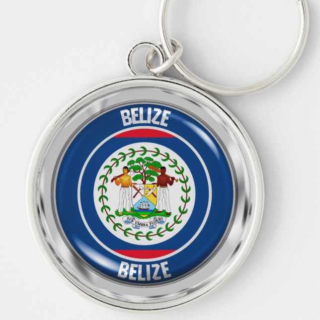 Belise Round Emblem Key Ring (Front)