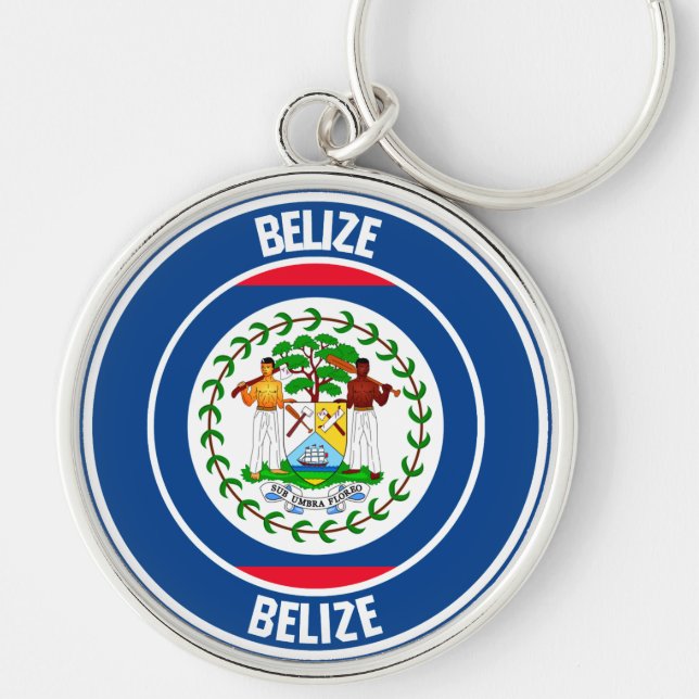 Belise Round Emblem Key Ring (Front)