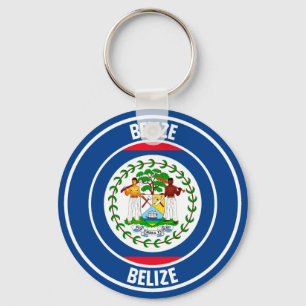 Belise Round Emblem Key Ring