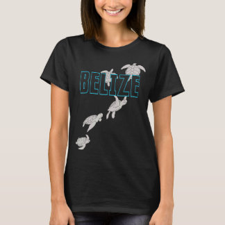 Belise Sea Turtles Scuba Diving With Turtles 2 T-Shirt