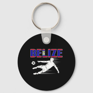 Belise Soccer Fans Jersey Proud Belizean Footll Su Key Ring