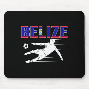 Belise Soccer Fans Jersey Proud Belizean Footll Su Mouse Mat