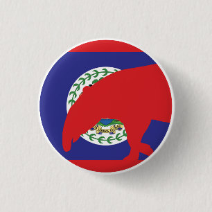 Belise Tapir Belizean National Animal Flag 3 Cm Round Badge