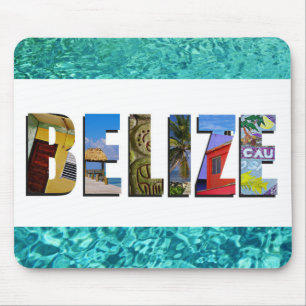 Belise Tropical Beach Blue Ocean Travel Photos Mouse Mat